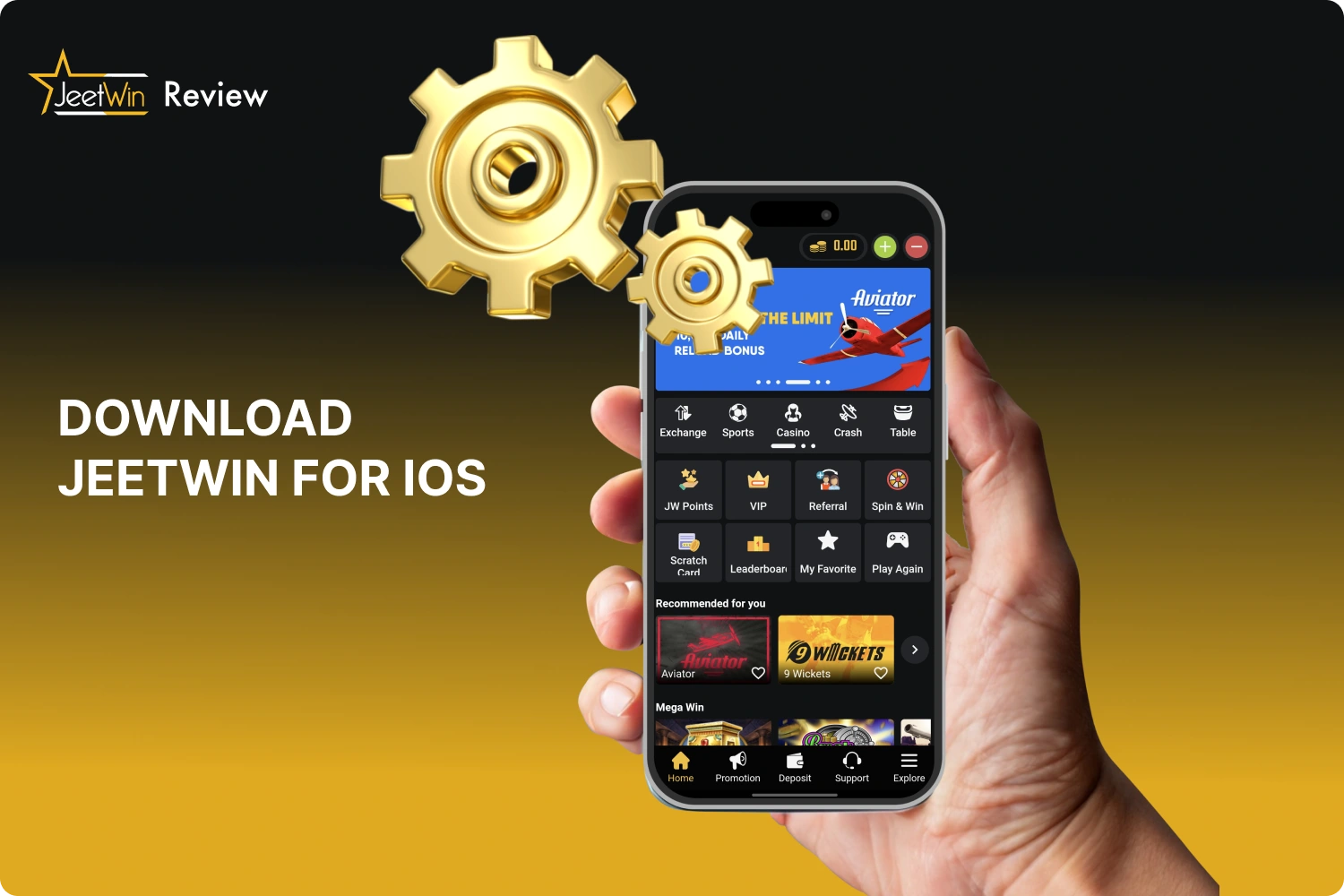 Download Jeetwin app for iOS devices from the official website