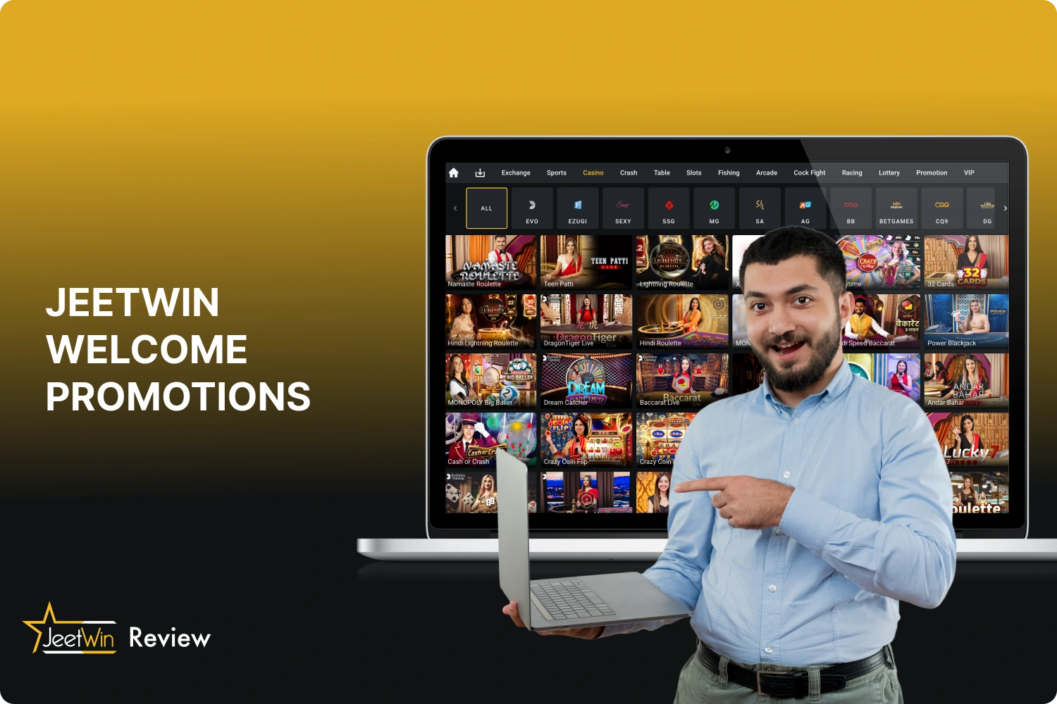 All new users from India can take part in Jeetwin welcome promotions and receive a nice bonus of their choice