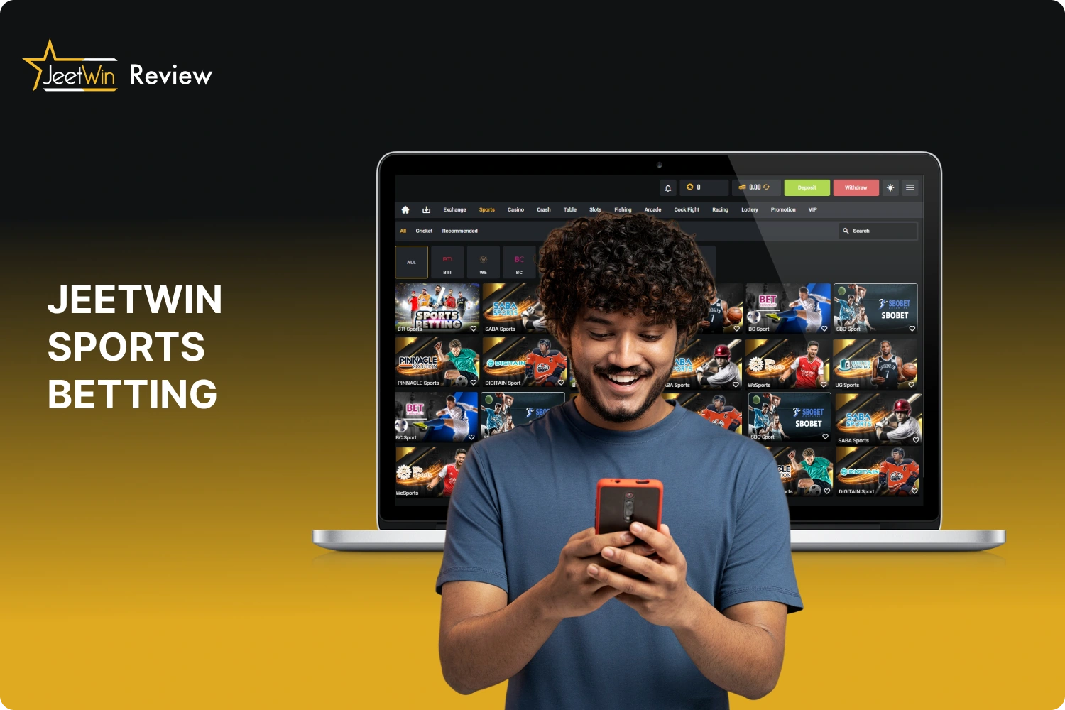 Jeetwin offers online sports betting to its users in India