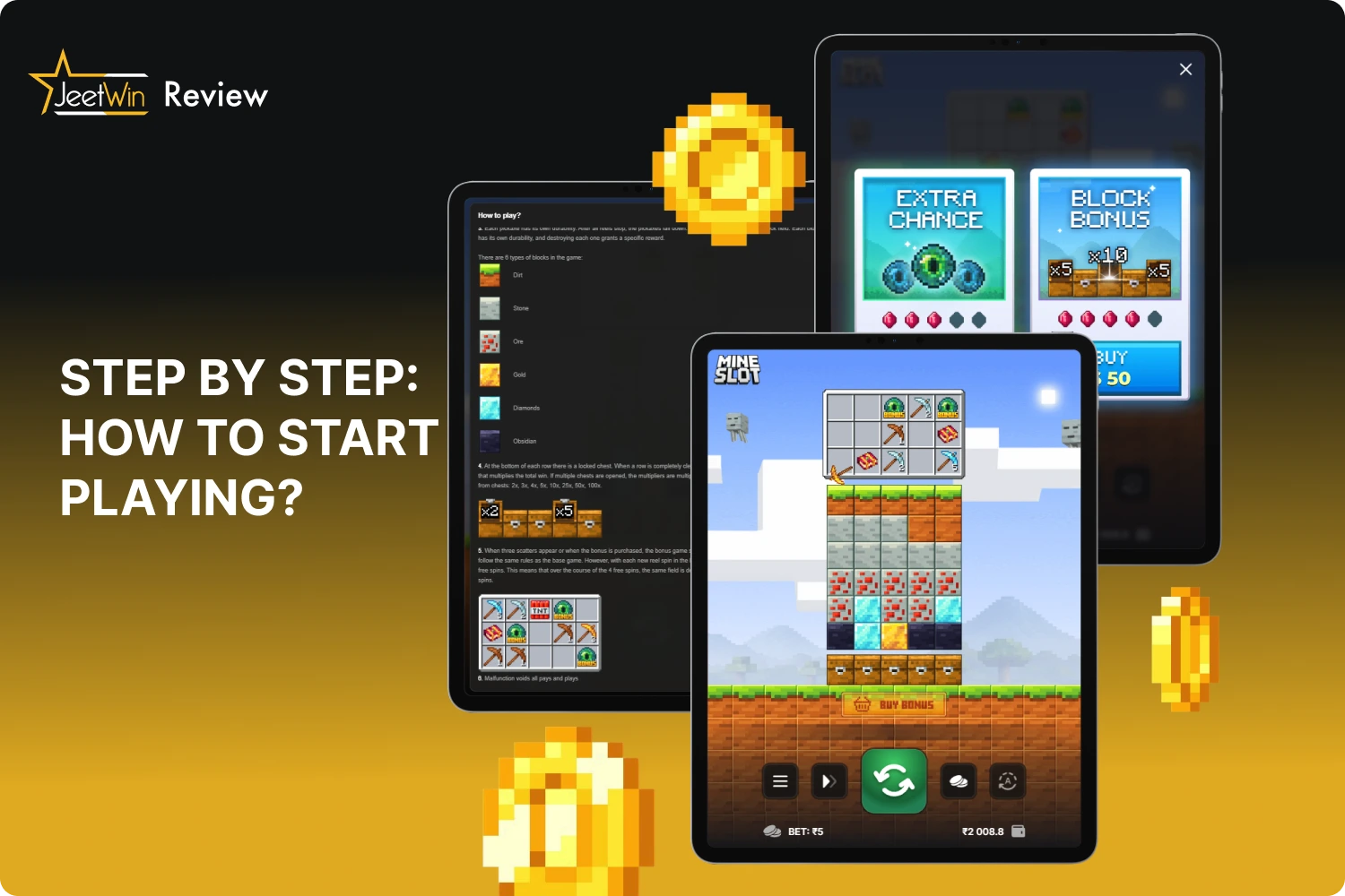 The Jeetwin Mine Slot online game has a simple interface and clear rules